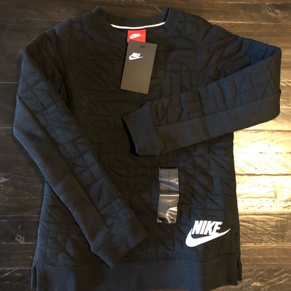 Girls Nike Black Sweatshirt. Large. Like new w/o tags - Picture 1 of 4